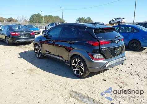 2022 Hyundai Kona Limited z USA, uszkodzony, nr VIN KM8K53A33NU817978
